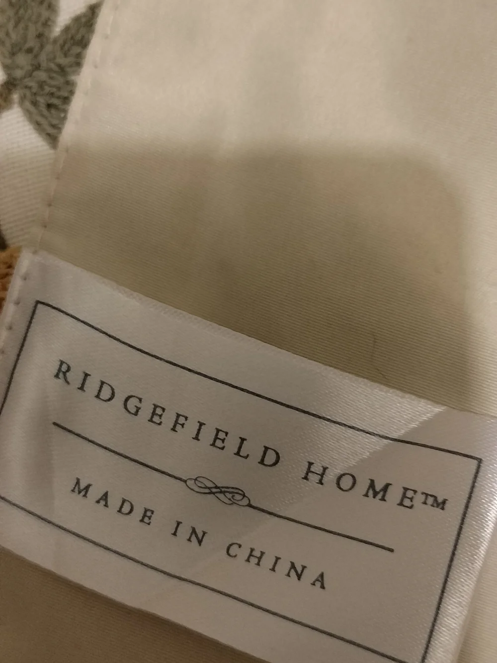 Ridgefield Home Embroidered Fall Floral Table Runner 12.5” x 70”